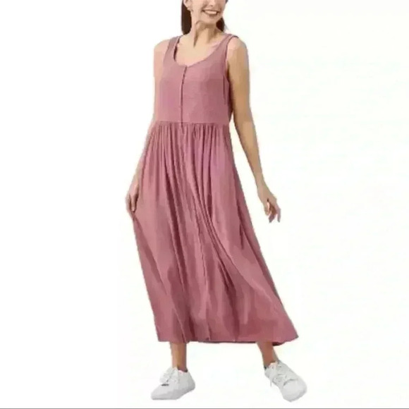 Frye Maxi Pink Midi Tank Dress Size XL - Picture 1 of 6